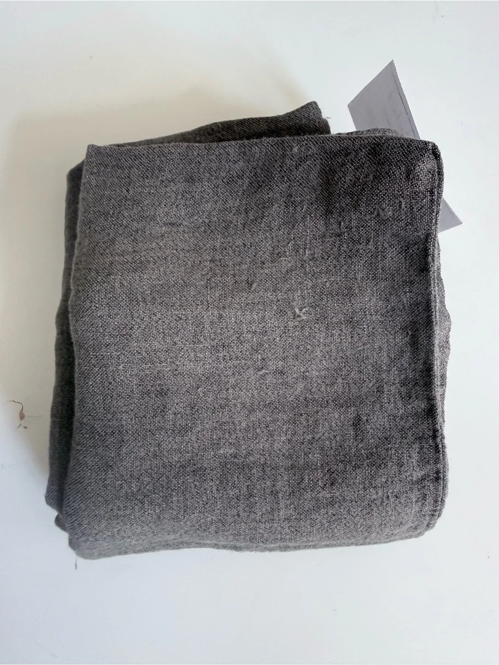 RH Italian Garment-Dyed Textured Linen Standard Sham Graphite